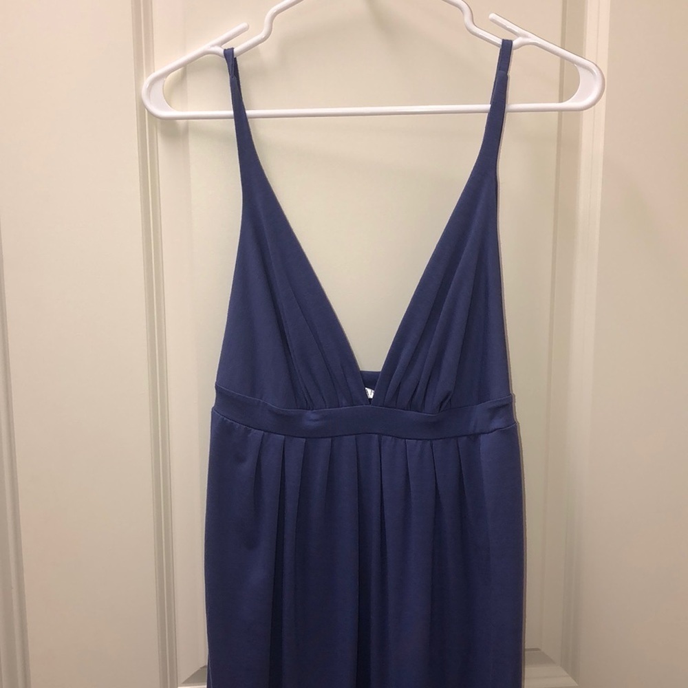 2/$15 Sweet Tart - Purple Mini Dress – Spaghetti Strap Deep V Neck – Size M - Picture 3 of 6